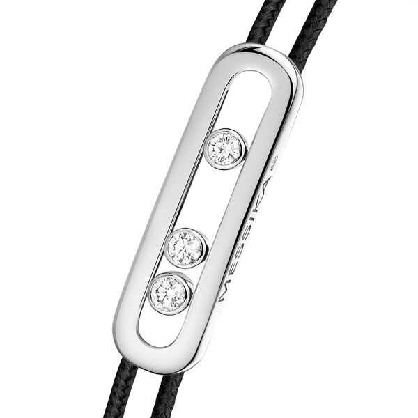 Bracelet Care(s) en or blanc avec diamants